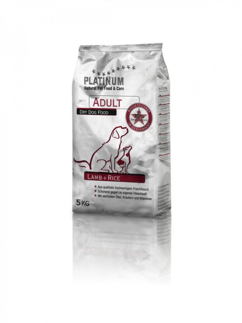 Platinum Natural Adult Lamb & Rice - Jehněčí s rýží 5 KG