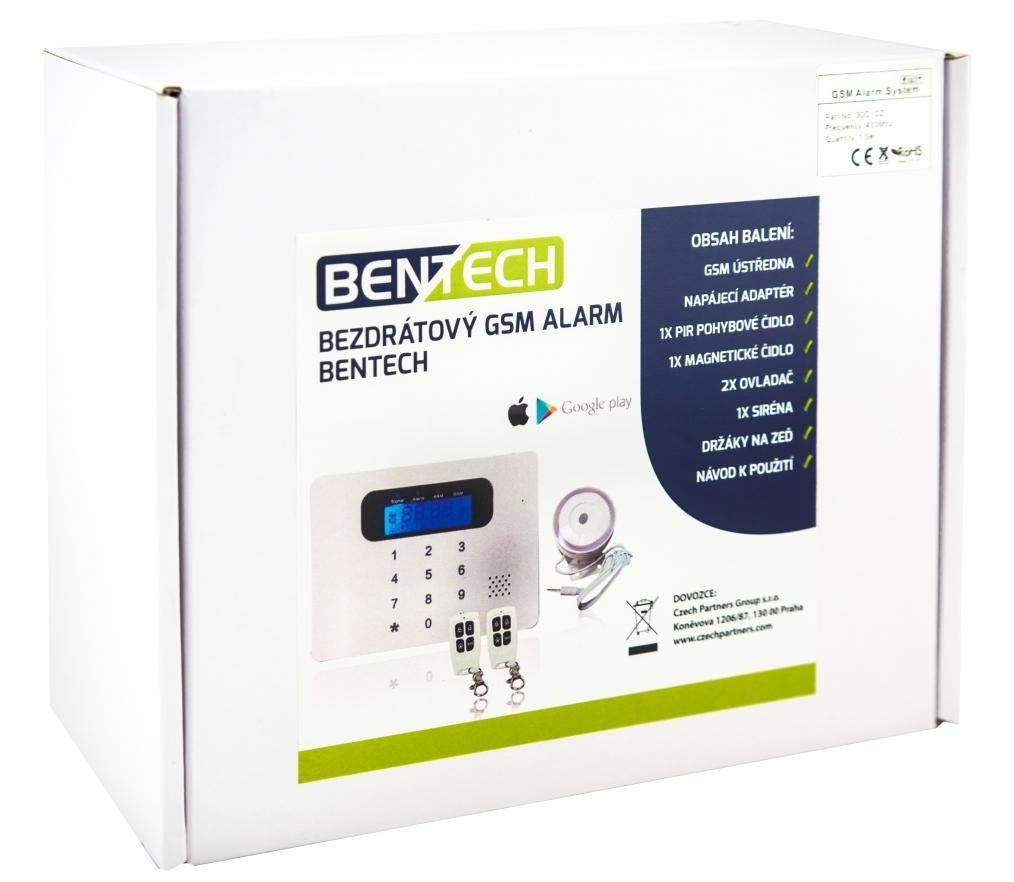 Bezdrátový alarm BENTECH 30C