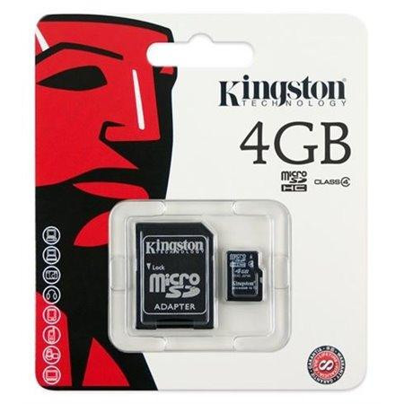 MicroSD HC 4GB Kingston class 4 s adaptérem