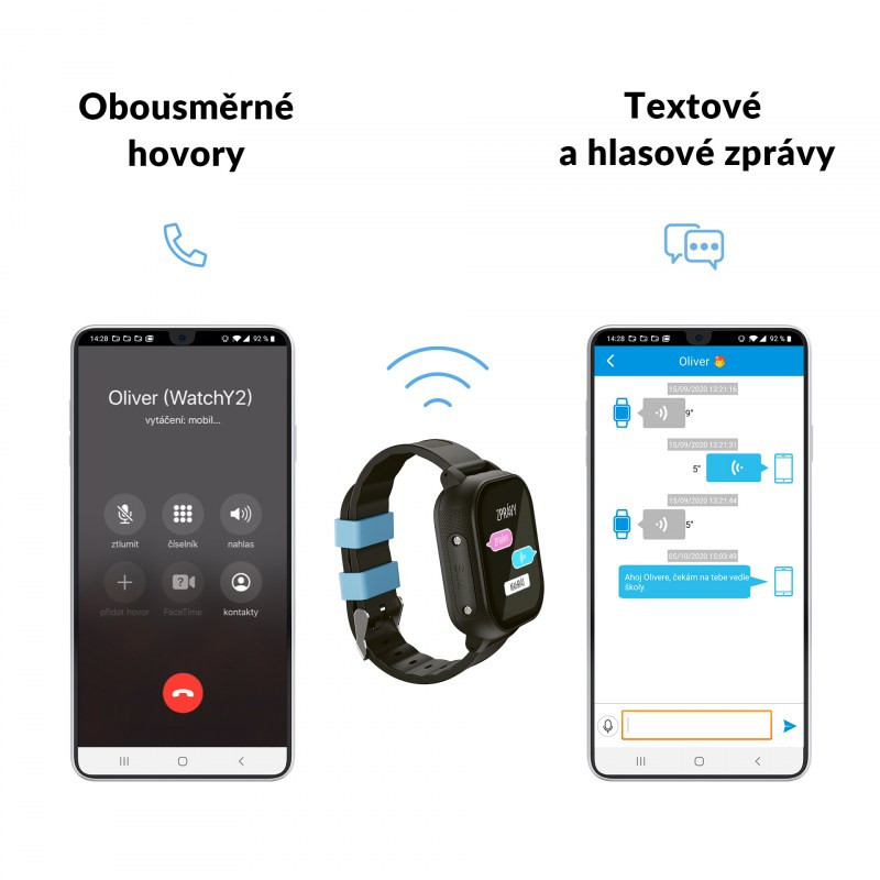 Chytré hodinky Lamax WatchY2 černé