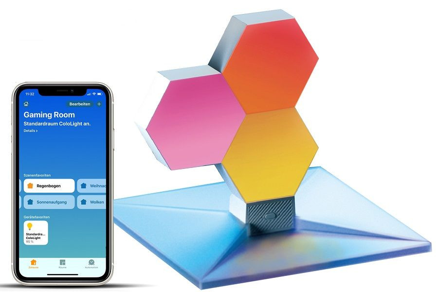 Levně Cololight PLUS - smart Wi-Fi osvětlení, základna se 3 bloky, HomeKit verze