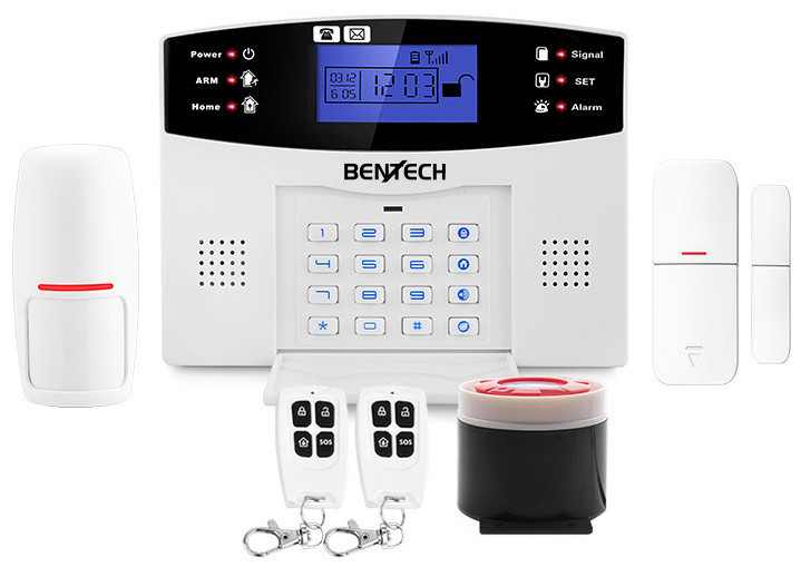 Levně Bezdrátový GSM alarm BENTECH G06 - domovní set, CZ jazyk