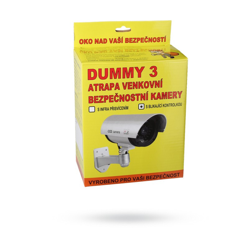 Venkovní atrapa bezpečnostní kamery Dummy3-IR s infrapřísvitem
