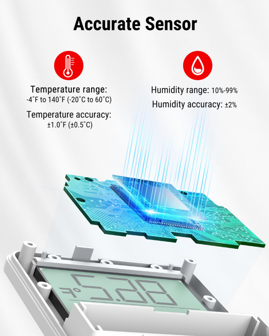 Digitální teploměr a vlhkoměr ThermoPro TP357