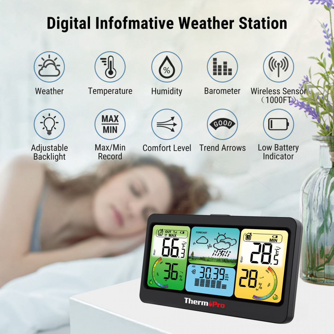 Digitální bezdrátová meteostanice ThermoPro TP-280