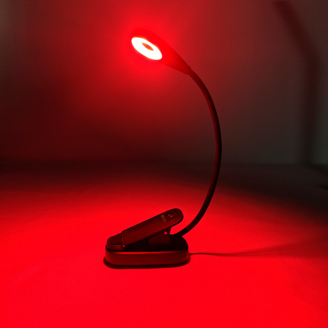 LED lampička na čtení bez modré složky LumiDream Flexi - Red